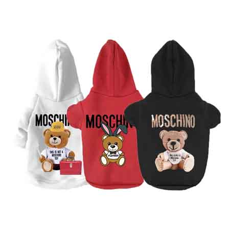 Moschino ペット服 フードパーカー